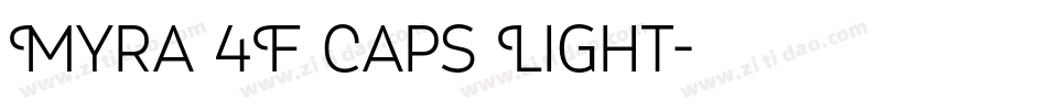 Myra 4F Caps Light字体转换